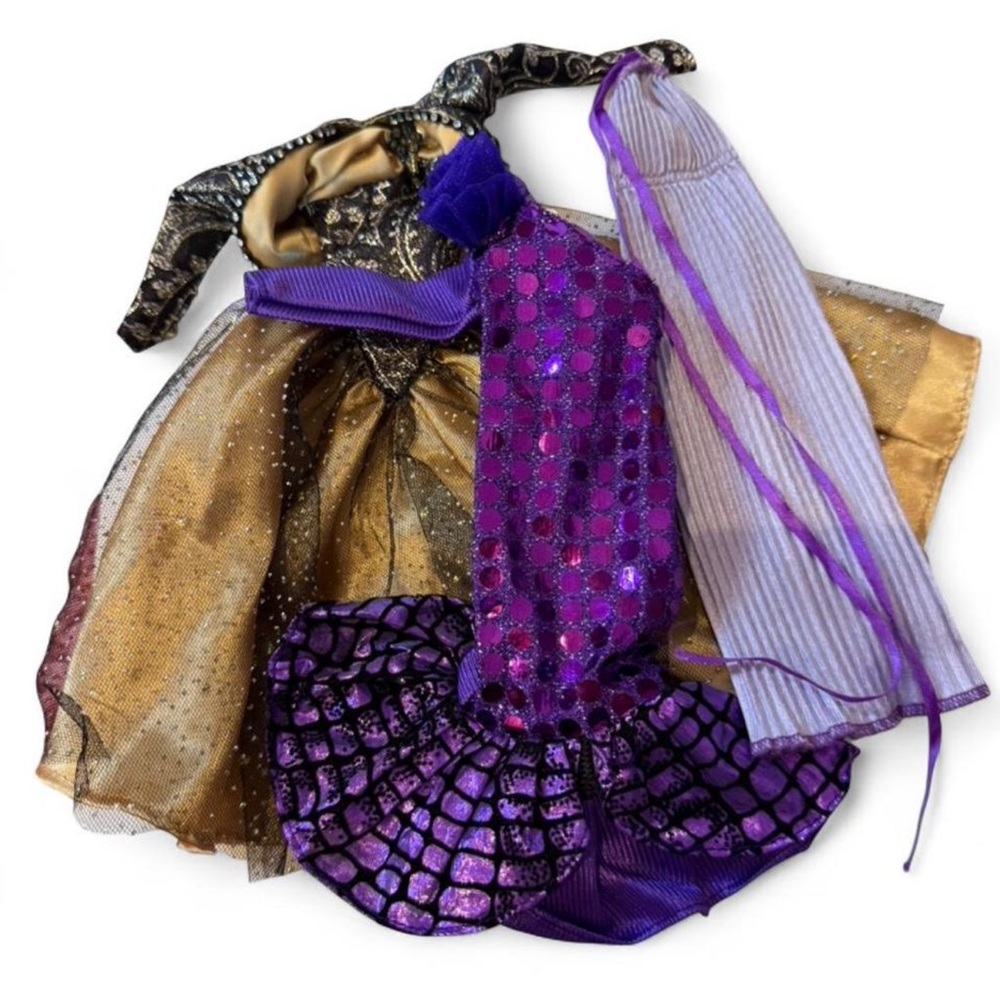 1990’s Barbie Purple and Gold Dress-Up Set